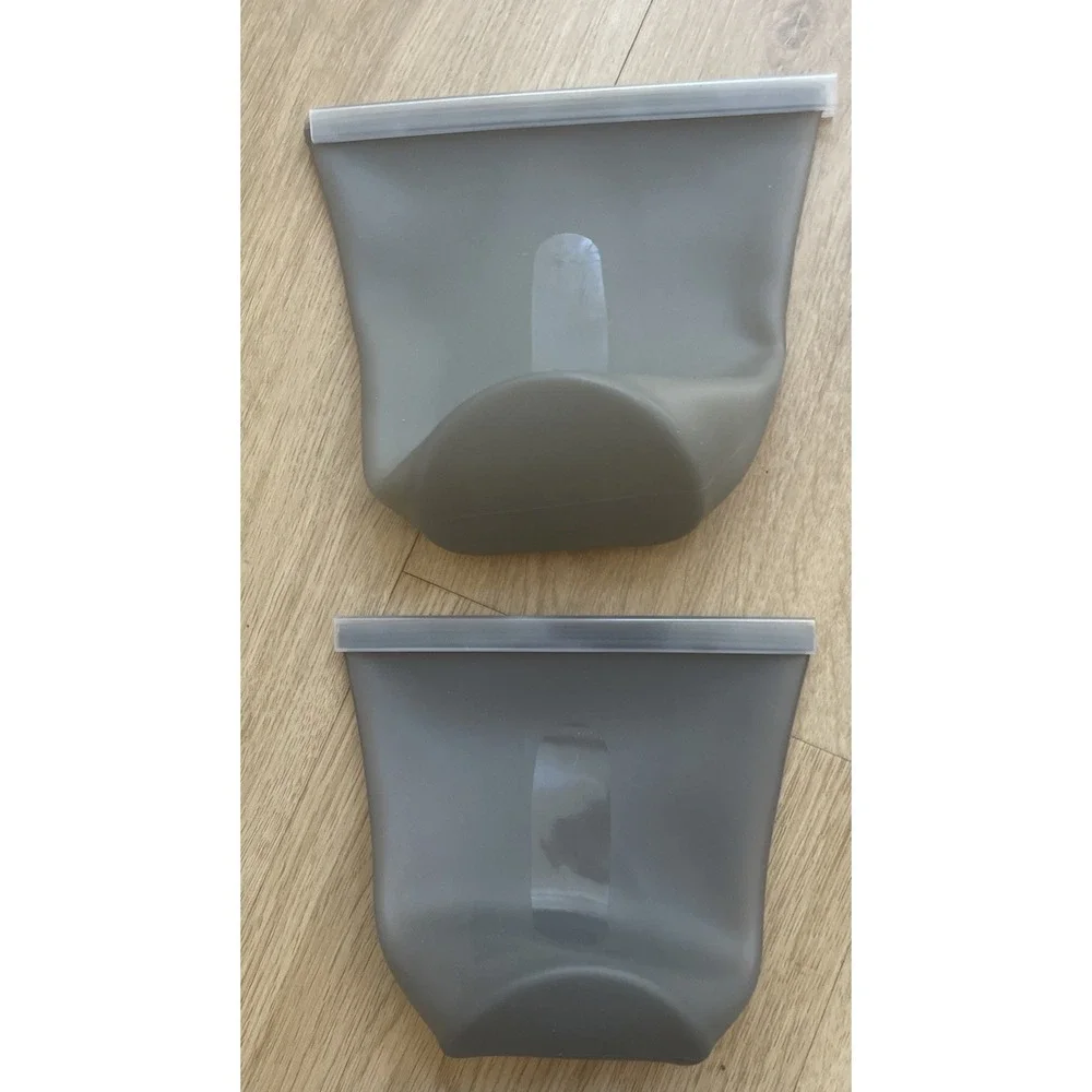 Reusable Silicone Food Storage Bag Pack of 8 Preservation Bag Airtight Seal Food